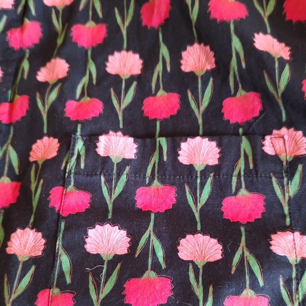 J. Crew Men's Pink and Blue Floral Shirt